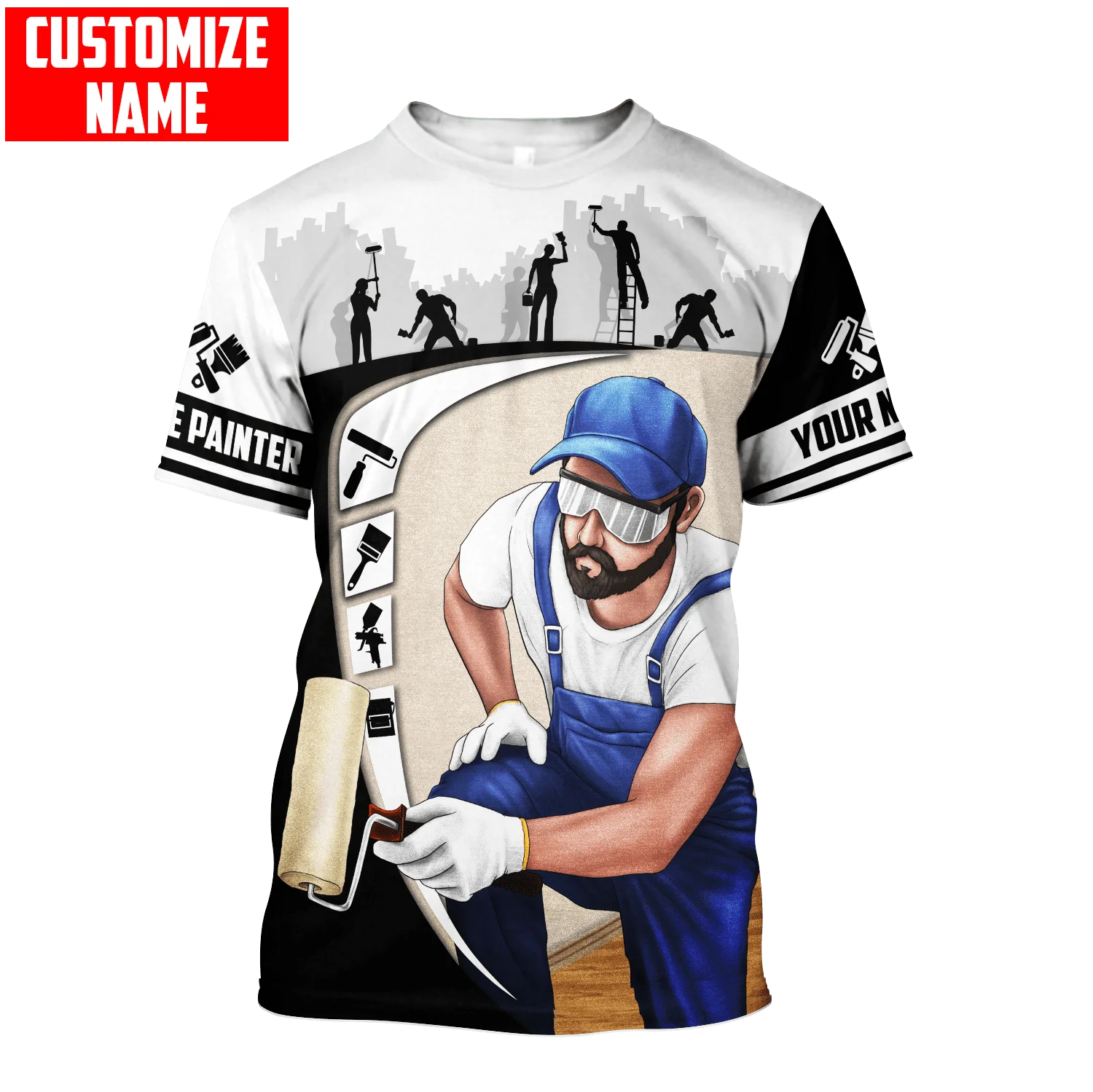 Streetwear Brand T Shirt - Personalized Name Painter 3D All Over