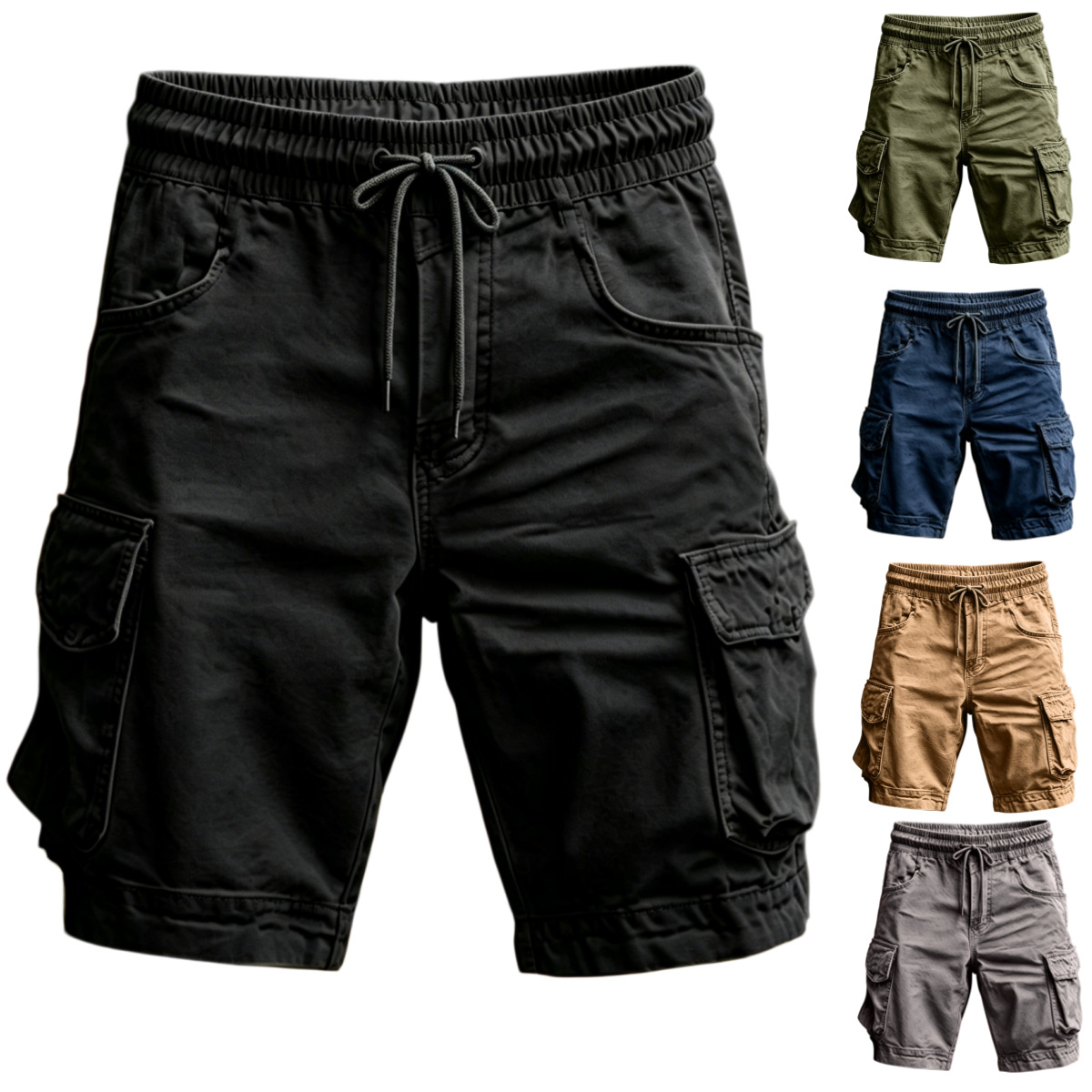 Corteiz Cargo Pant - No Belt Camouflage Camo Cargo Shorts