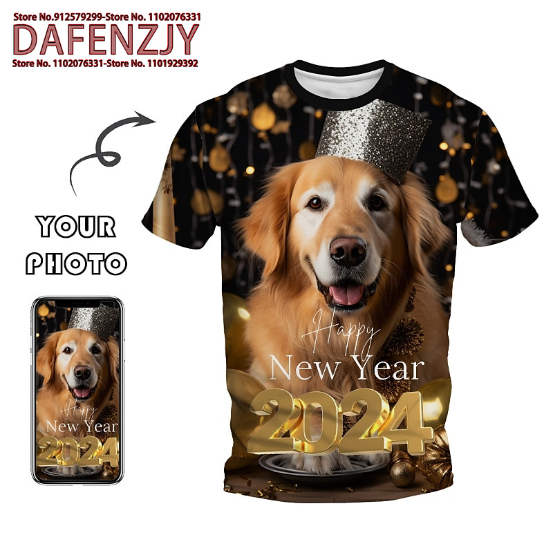 Streetwear Brand T Shirt - Custom Funny Pet Photo 3D All