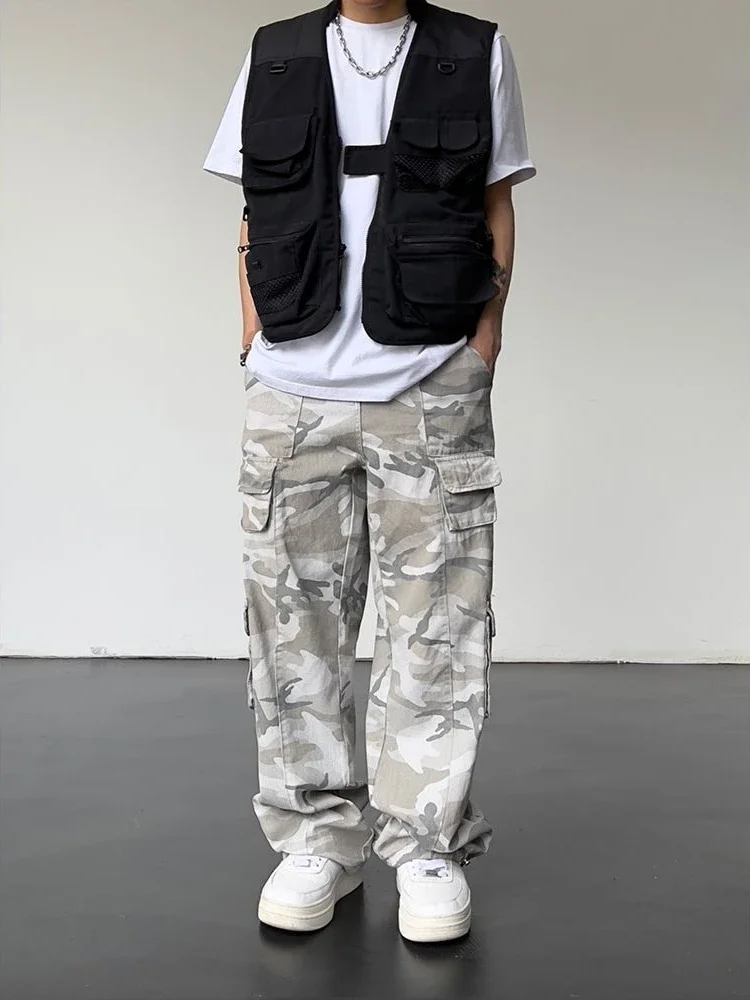Corteiz Cargo Pant - Grey Trekking Camouflage Straight Camo Cargo