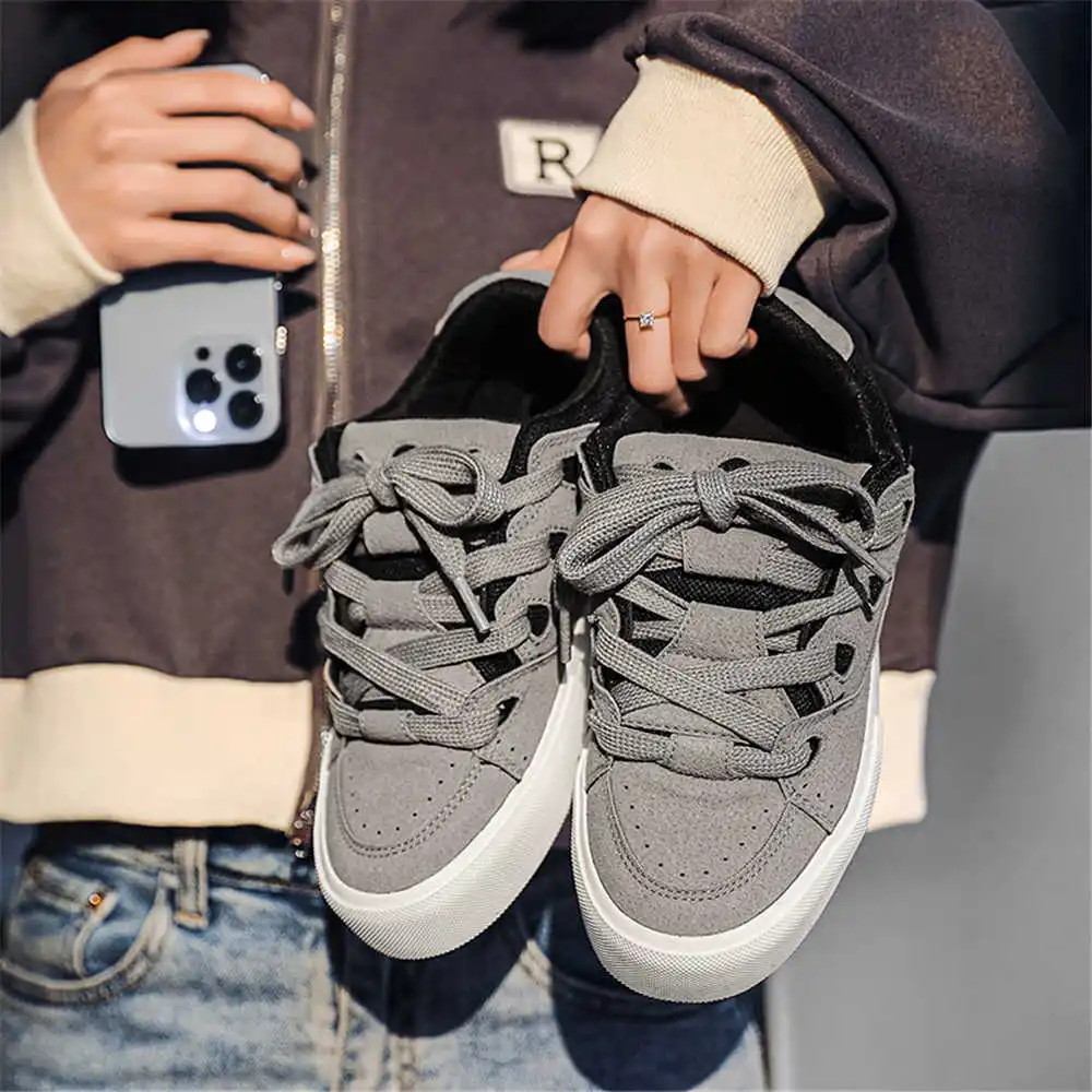 Streetwear Brand In Uk - With Lacing Hiphop Women's School Shoes