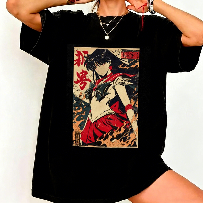 Sailor Moon Retro 90s Anime Gr - огляд і ціна Streetwear Brand T Shirt