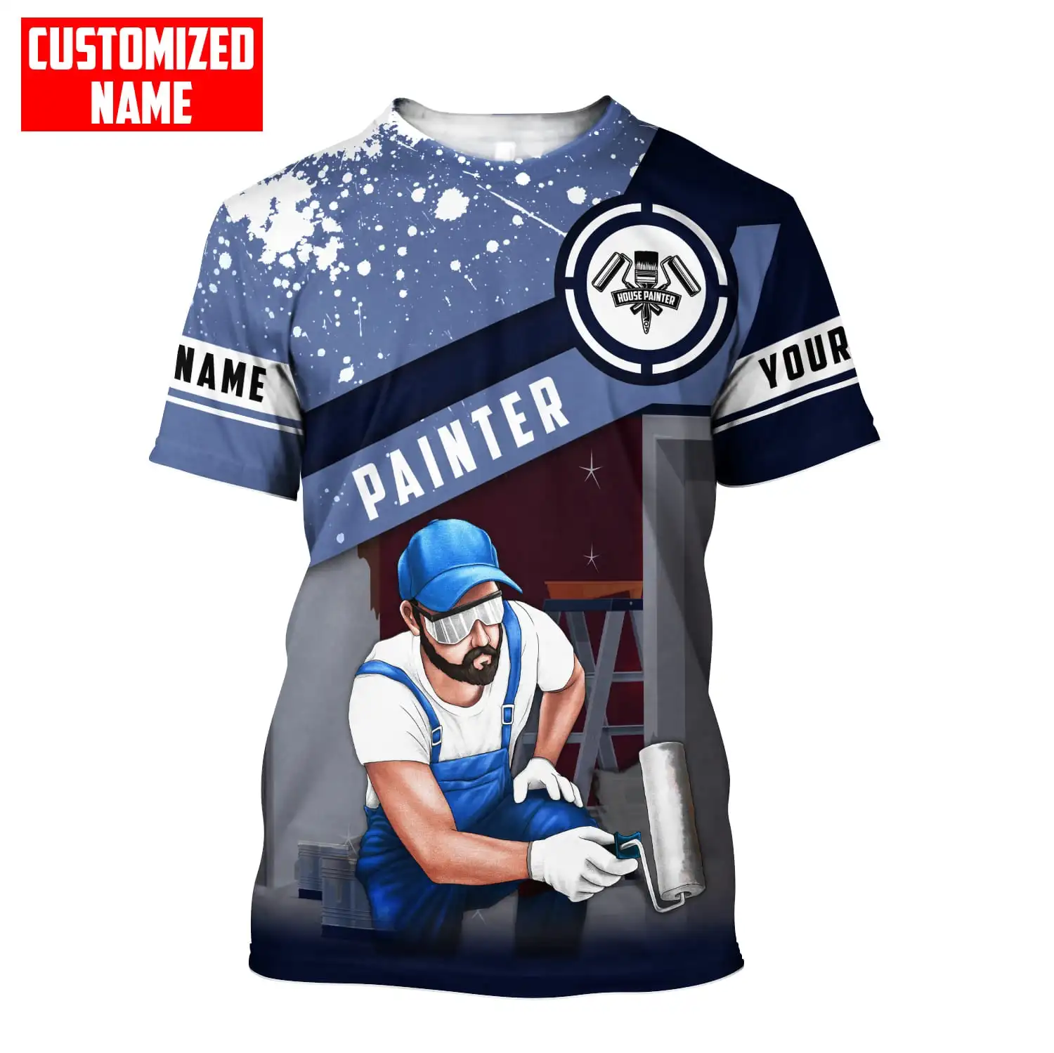 Personalized Name Painter 3D A - огляд і ціна Streetwear Brand T Shirt