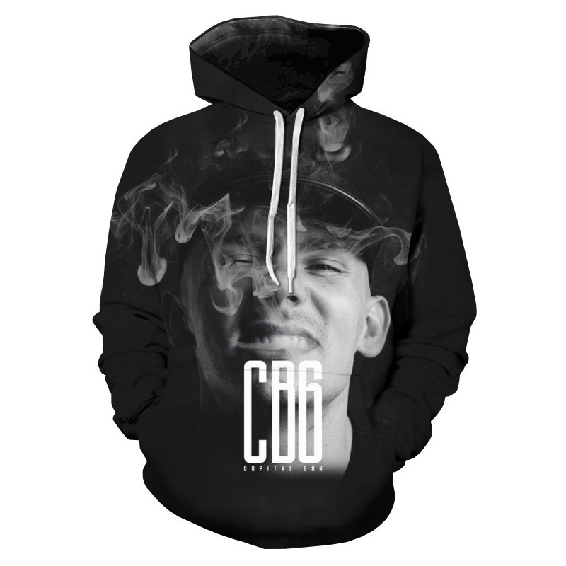 Rapper CB6 Printed Hoodies Men - огляд і ціна Streetwear Brand Tracksuit