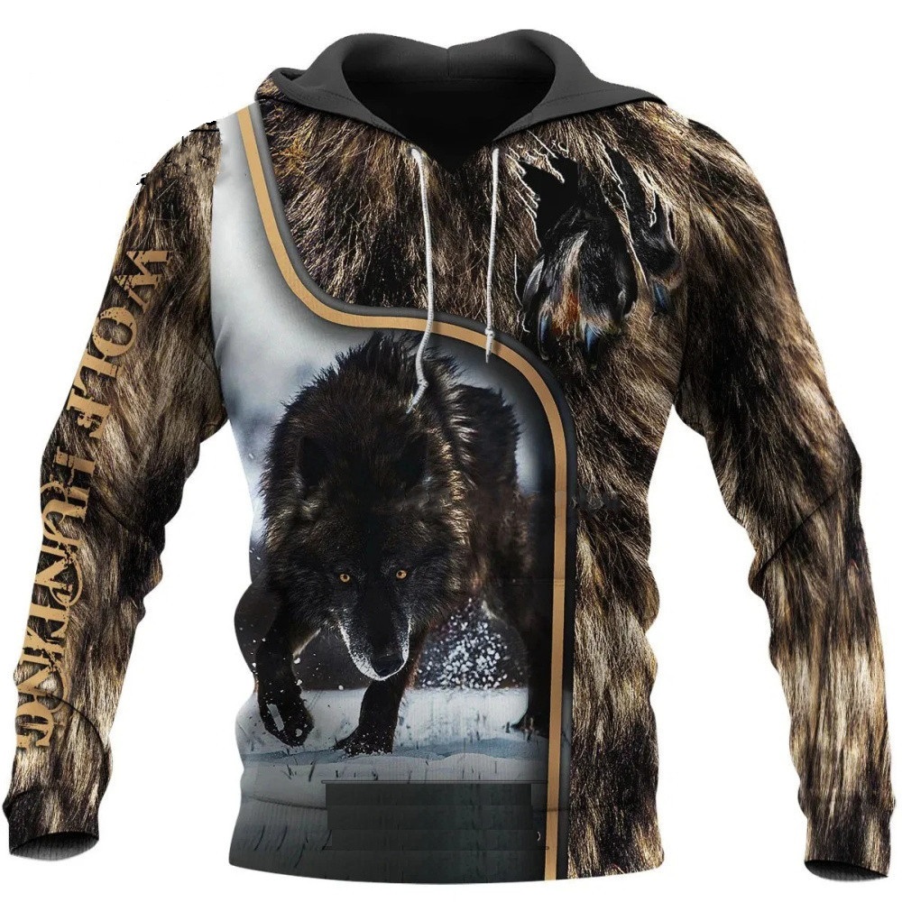 Wolf Printed Hoodies Men 3d Ho - огляд і ціна Streetwear Brand Tracksuit